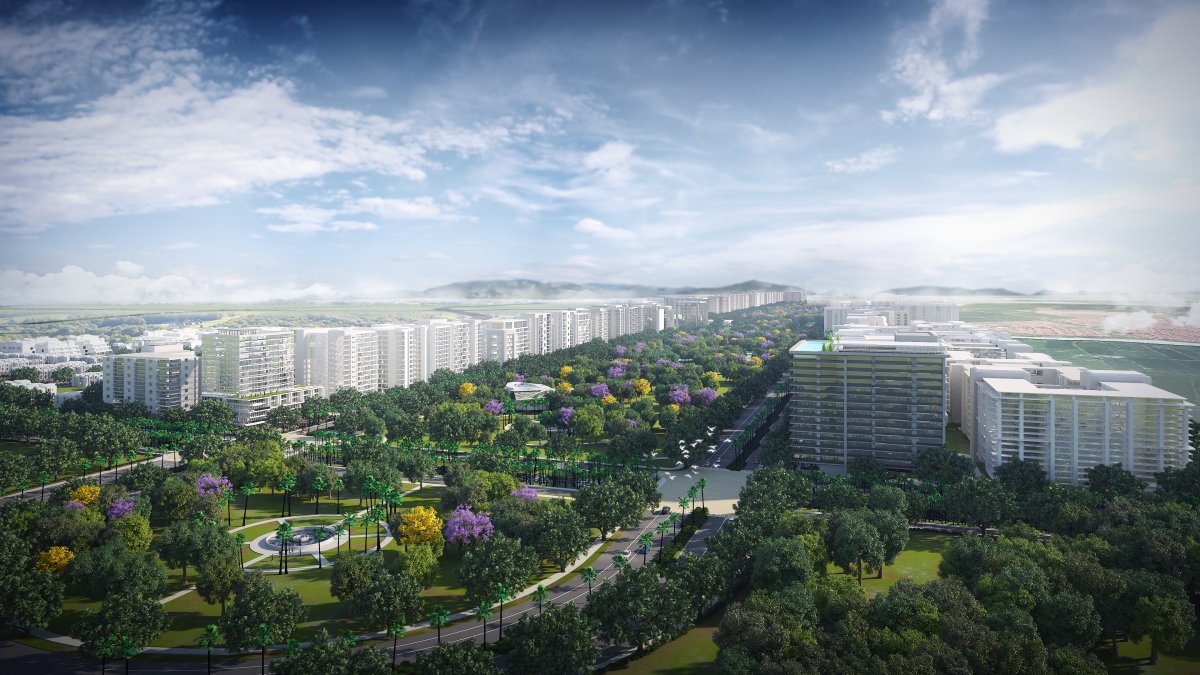 Proyecto. La imagen que se observa es la que fue presentada por el Cabildo como referencia al entorno que se verá en en el Nuevo Samborondón