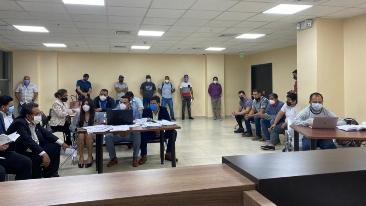 La diligencia se efectuó en la Unidad Judicial, ubicada en el Cuartel Modelo de la Policía, al norte de Guayaquil.