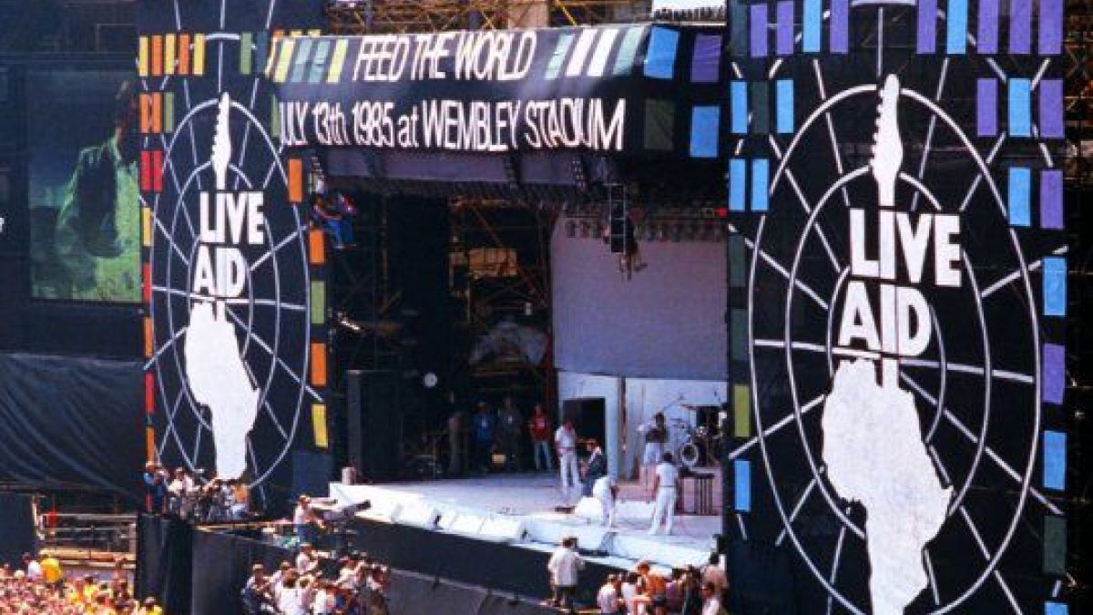 El concierto recaudó más de 100 millones de dólares para combatir la hambruna en África.
