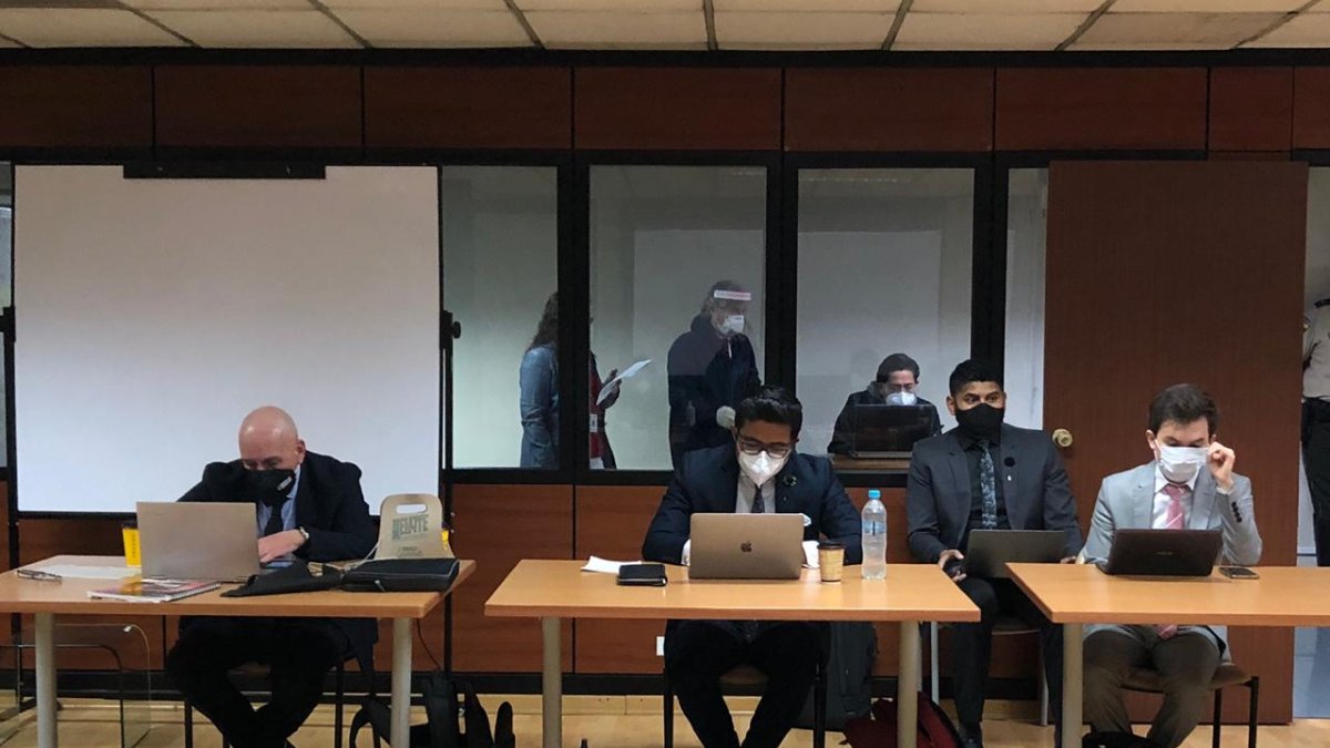 Stalin Oviedo, defensor de Pablo Romero, durante el último día de juicio por el secuestro de Fernando Balda