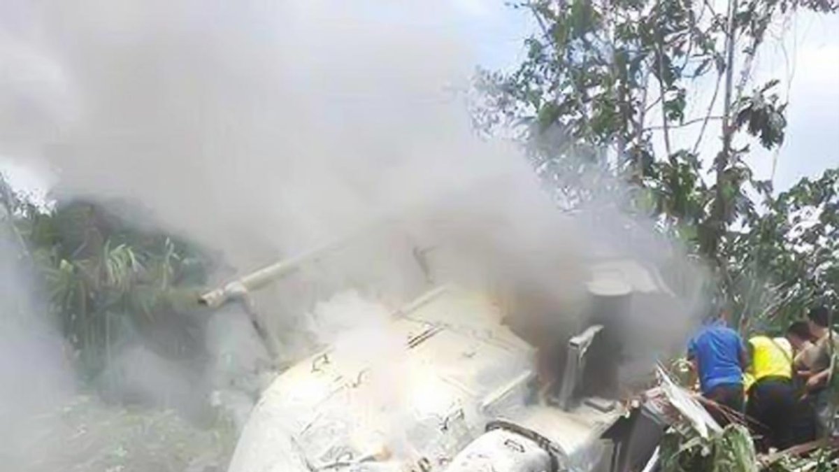 Percances. De siete helicópteros cuatro se accidentaron.