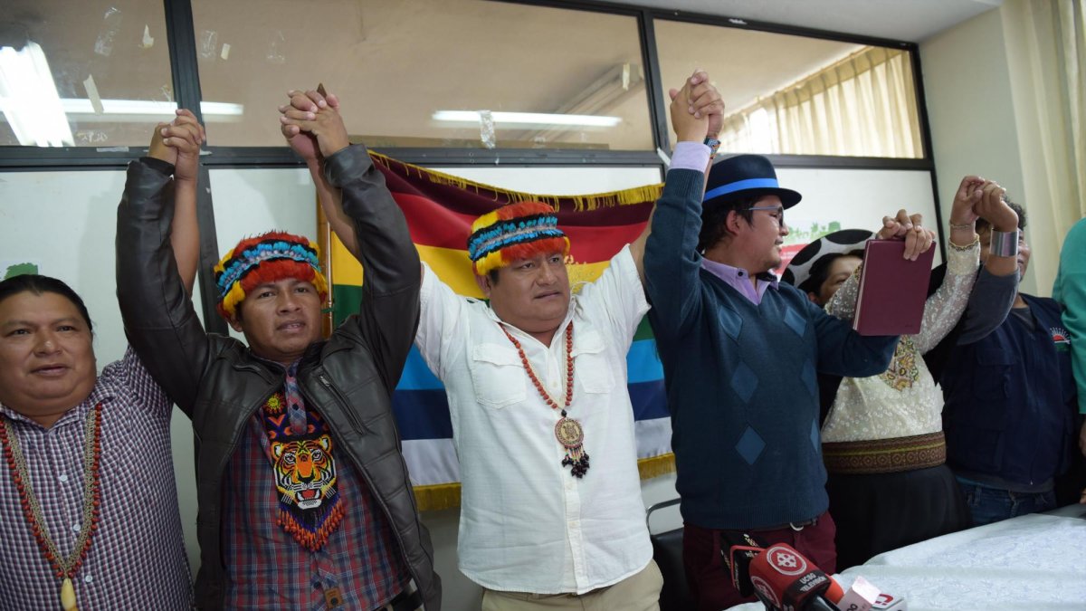 Jaime Vargas lideró, junto a Leonidas Iza, las protestas de octubre de 2019, que terminaron en actos violentos