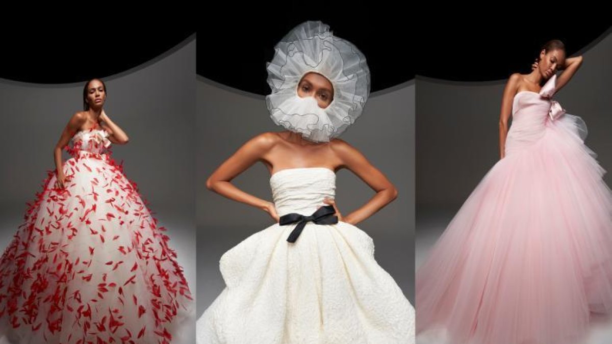 Giambattista Valli prefirió hacer un fashion film para mostrar sus exuberantes  diseños.