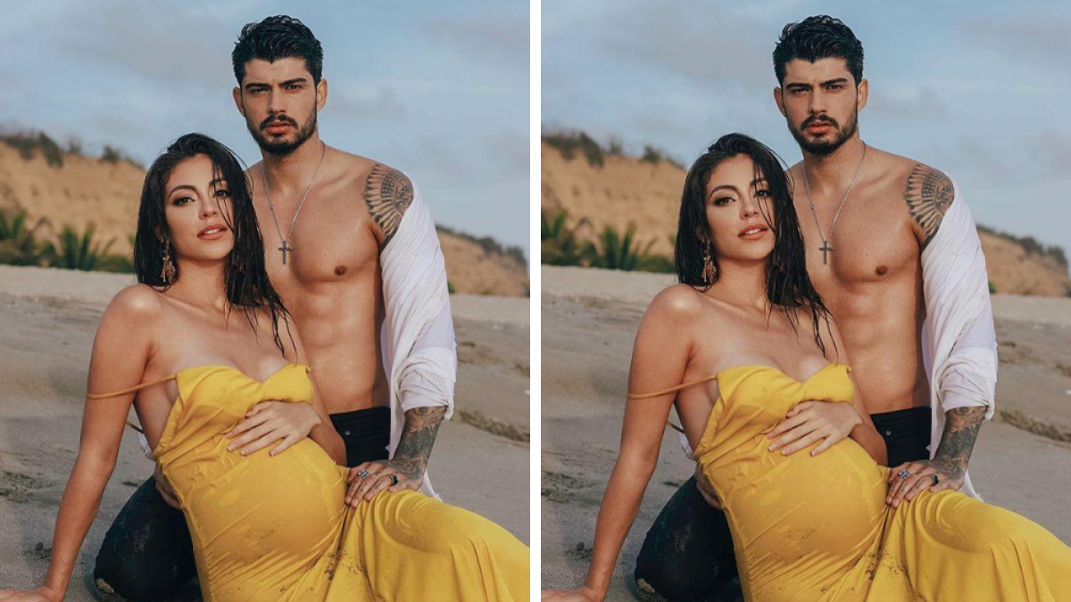 Virginia junto a su novio Cezar Augusto.