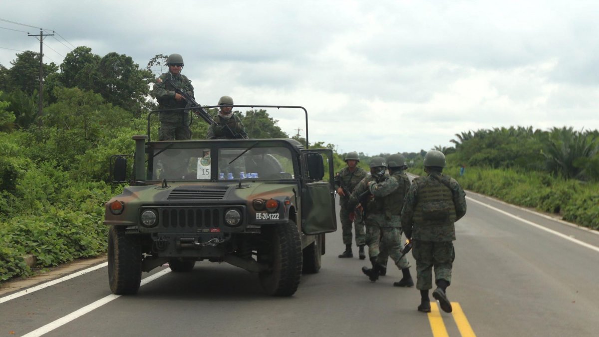 En la zona de Mataje se ubicaron protecciones y controles miliateres.
