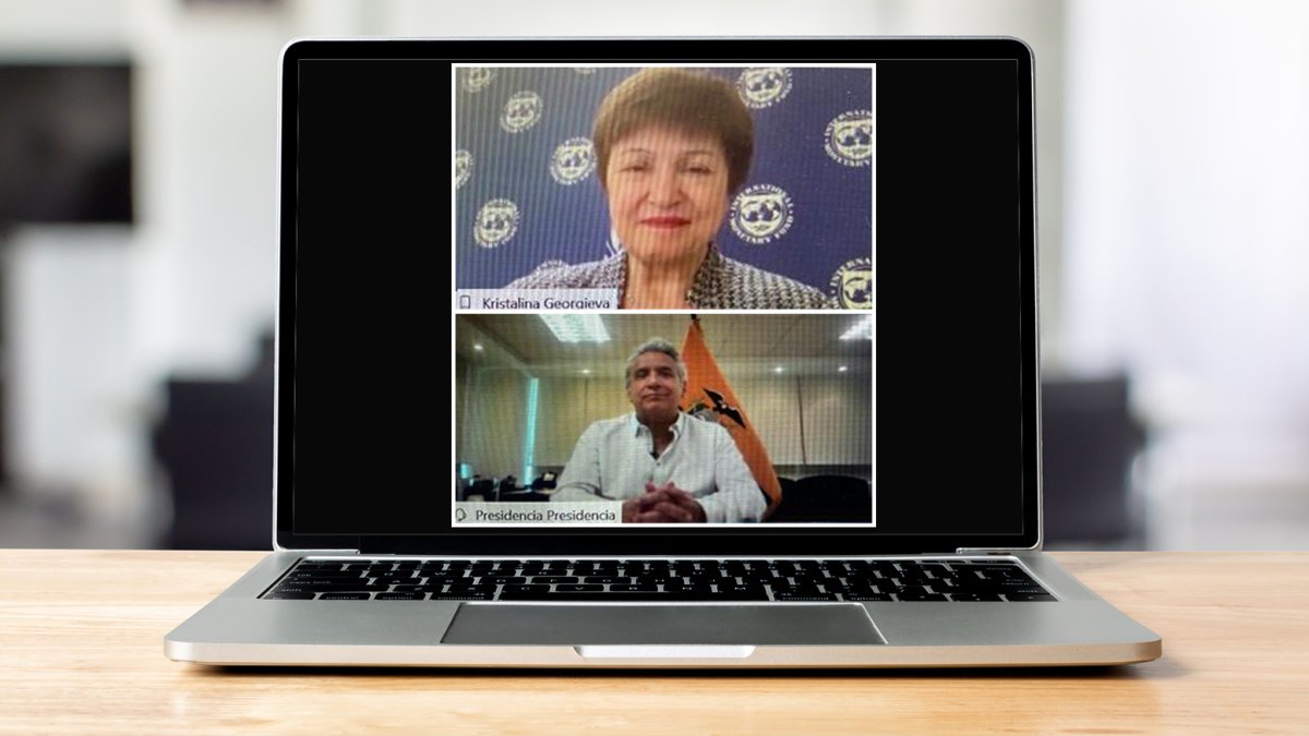 El mandatario mantuvo una reunión con la directora del organismo multilateral.