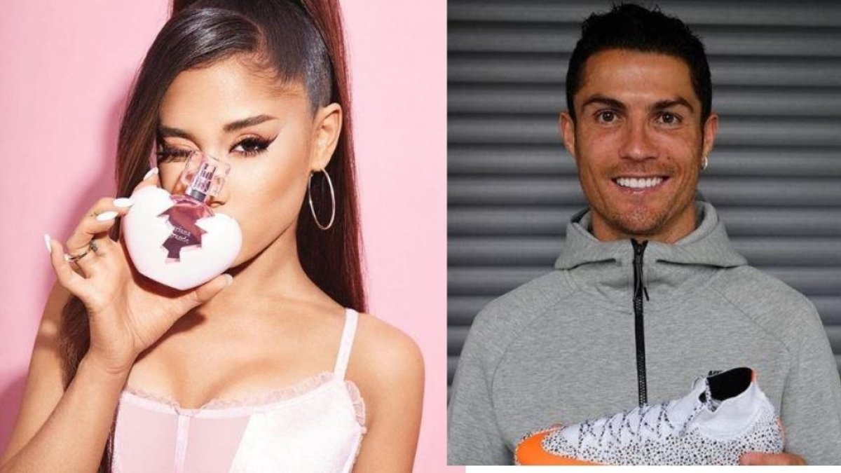Ariana Grande y Cristiano Ronaldo, dos de los influencers que más cobran por una publicación en Instagram.