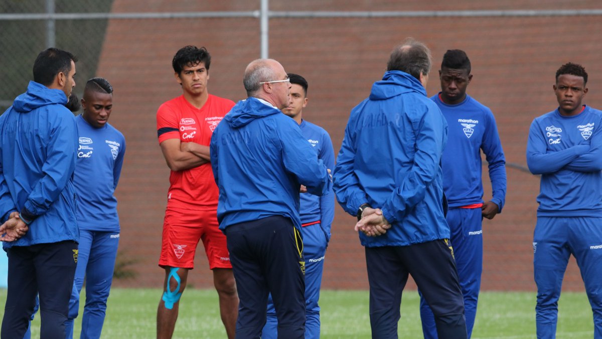 El último entrenamiento presencial que tuvo la selección ecuatoriana de fútbol fue bajo las órdenes de Jorge Célico.