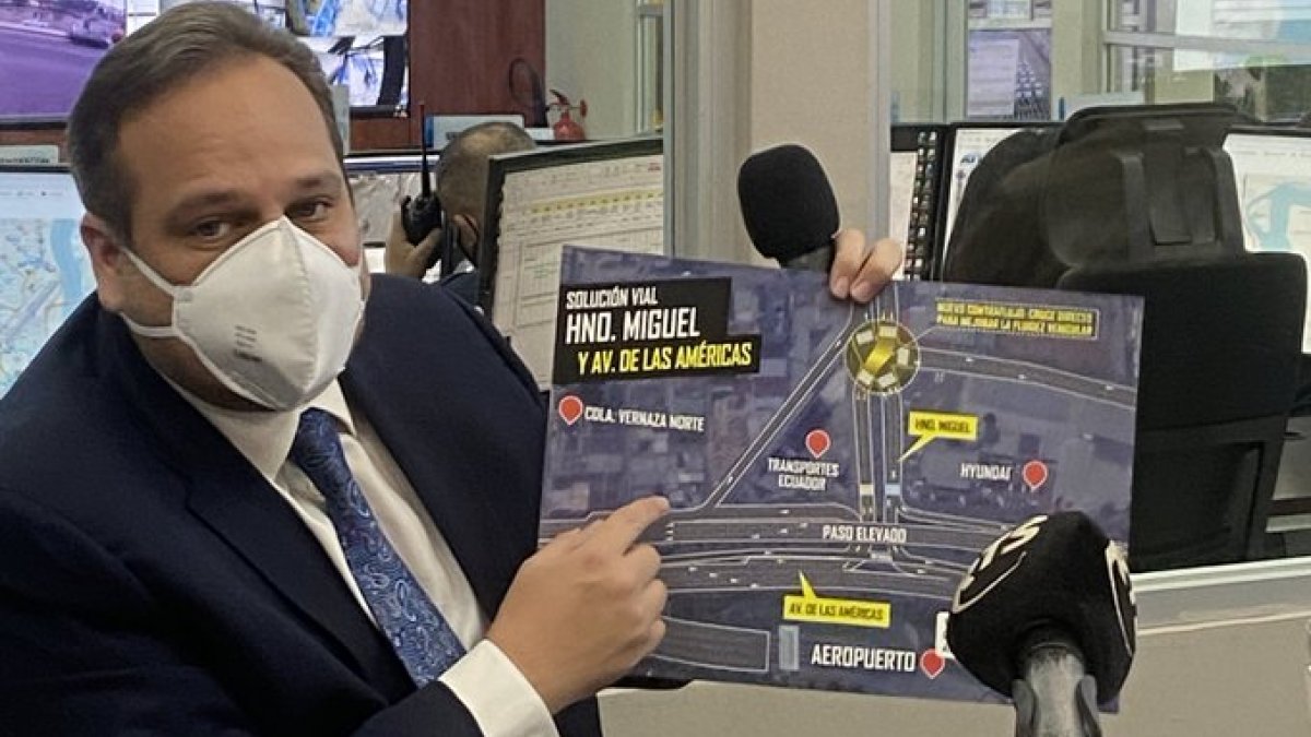 El gerente de la Autoridad de Tránsito Municipal, en su enlace de hoy.