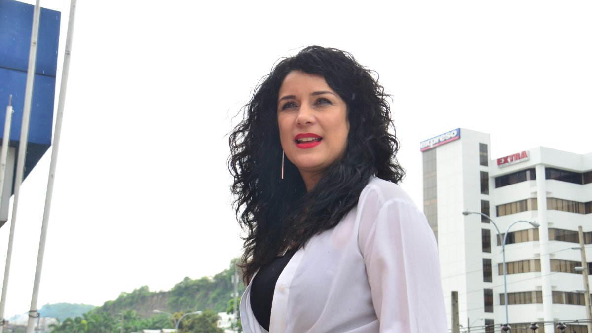 Karina en una de sus visitas a nuestra redacción.