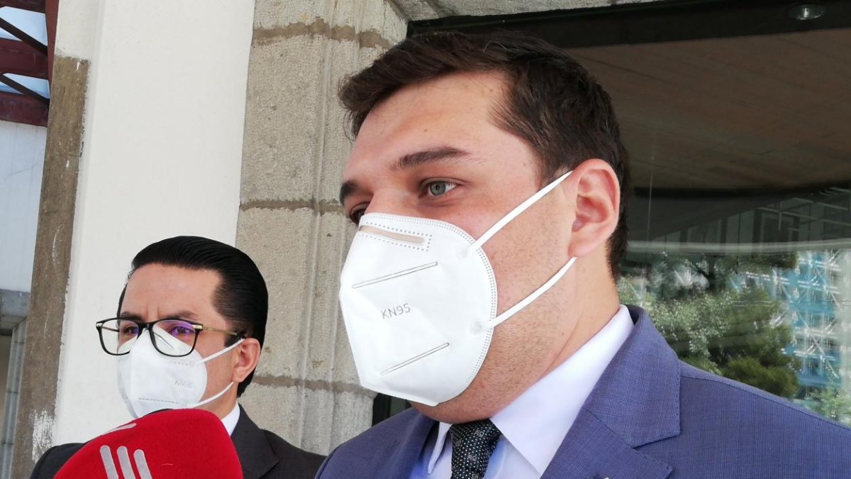 Erick Huilca, defensor de uno de los procesados por delincuencia organizada.