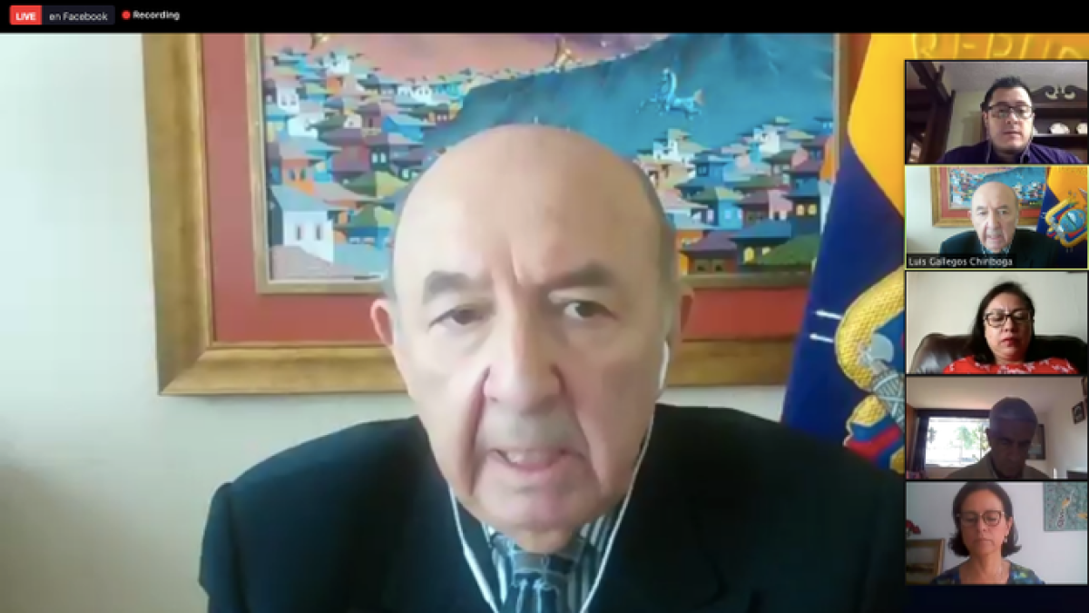 El canciller, Luis Gallegos compareció a la Comisión de Desarrollo Económico, para explicar las acciones tomadas ante la presencia de la flota chiina