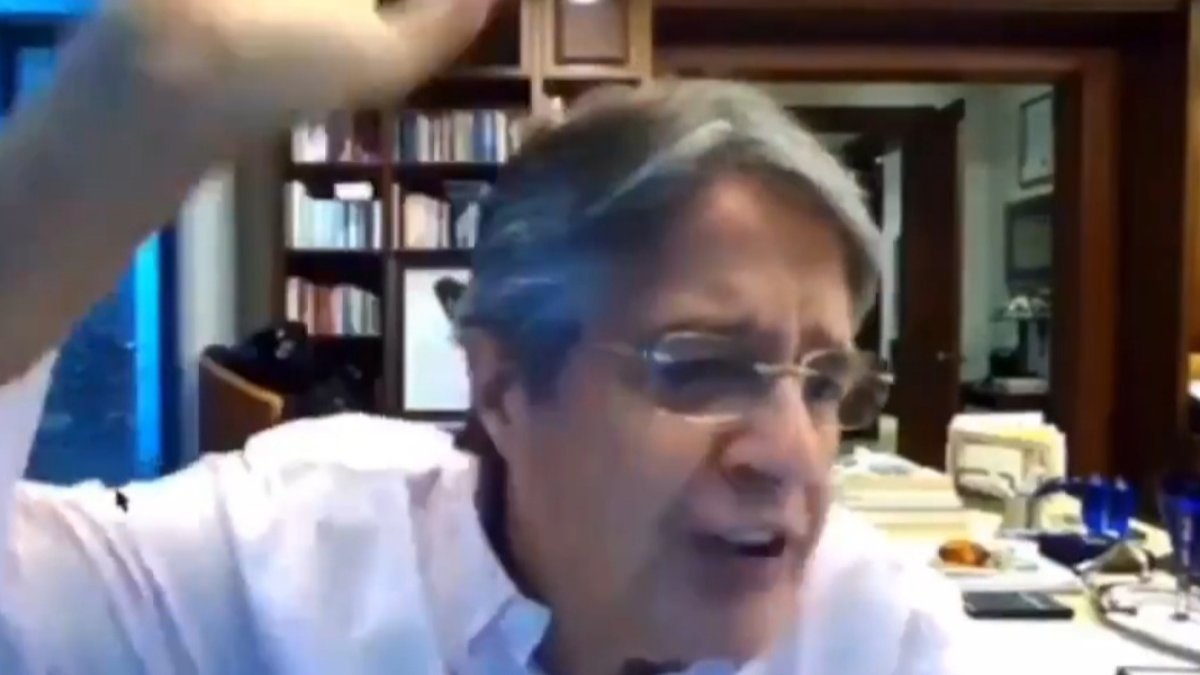 Una imagen del precandidato presidencial capturada del video que circula en redes sociales.