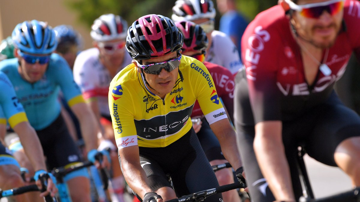 Richard Carapaz sufrió una caída en la cuarta etapa de la Vuelta a Polonia y perdió el primer lugar en la general.