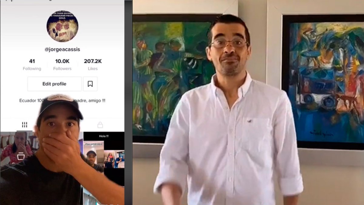 Imágenes de sus vídeos en Tik Tok