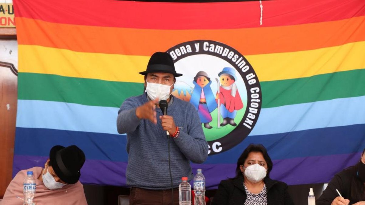 Junto a Jaime Vargas, el dirigente de Cotopaxi fue uno de los principales impulsores de la protestas de octubre de 2019.