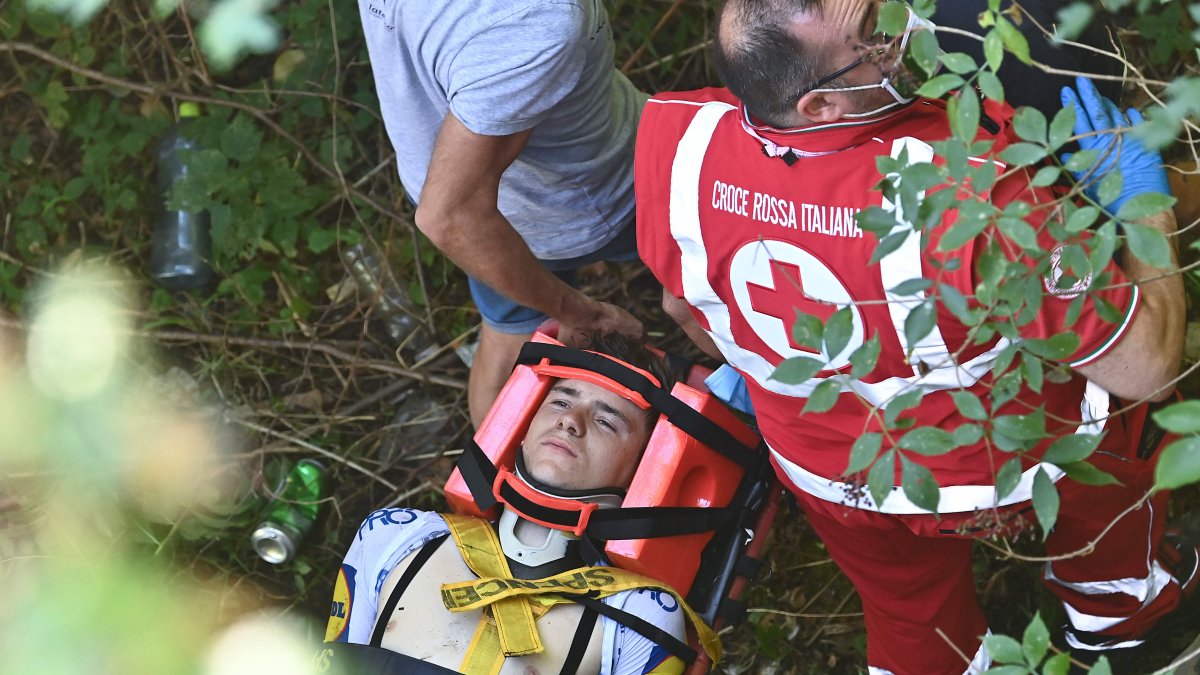 Accidente. El belga cayó de un puente de 5 metros el fin de semana.