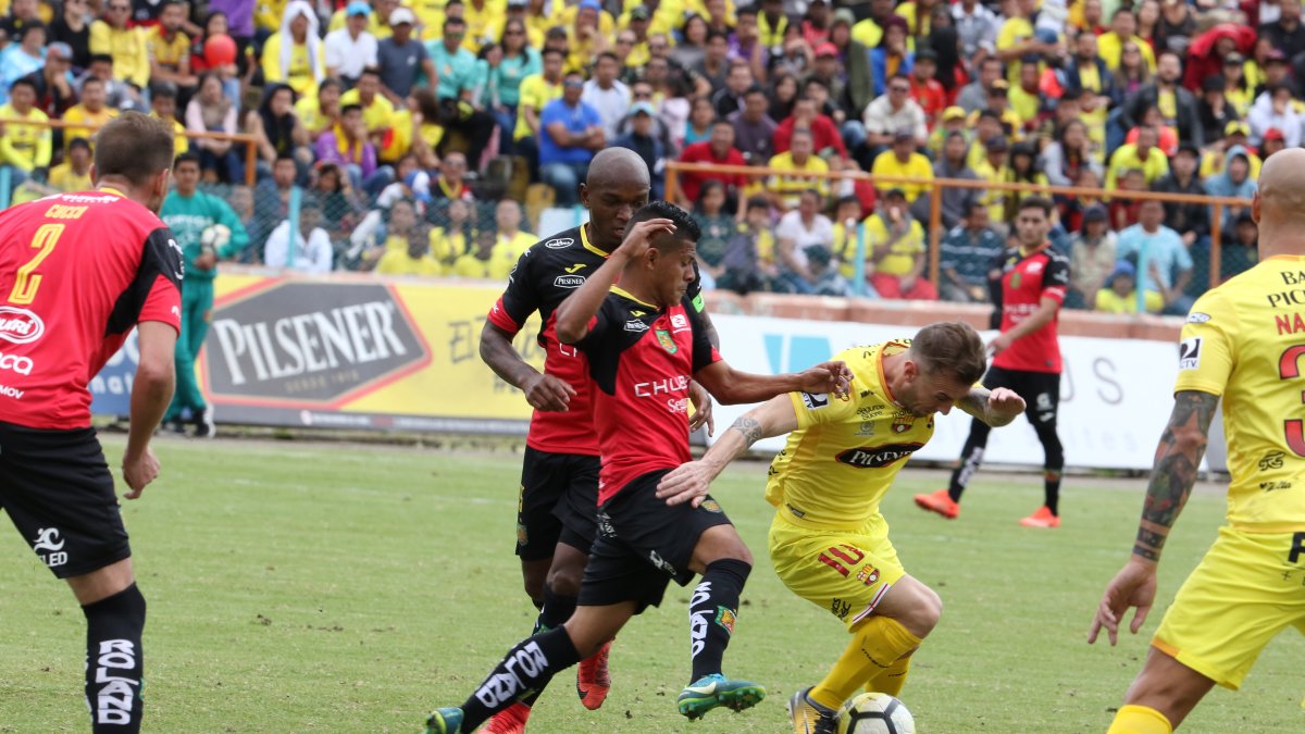 Deportivo Cuenca mide hoy a Barcelona en el estadio Alejandro Serrano Aguilar.