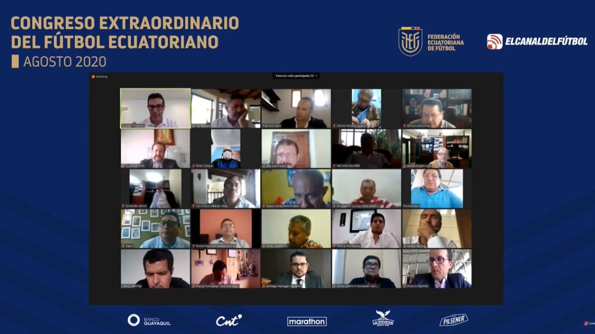 El Congreso Extraordinario reunió a la mayoría de directivos de manera virtual, vía Zoom.