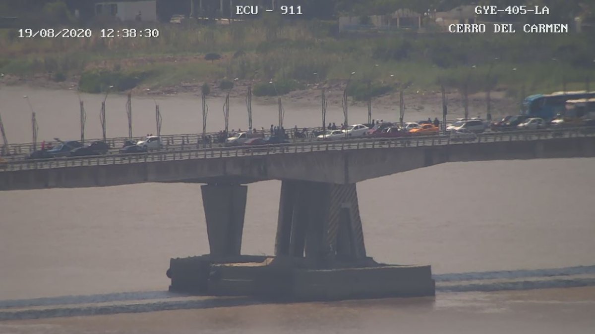 La escena motivó a que conductores curiosos detuvieran la marcha en pleno viaducto, lo que originó el congestionamiento vehicular por cerca de una hora.