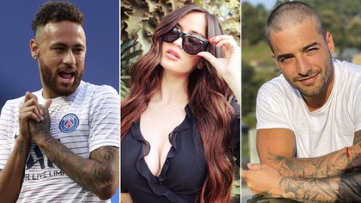 Neymar, Natalia y Maluma, losprotagonistas de este triángulo amoroso.