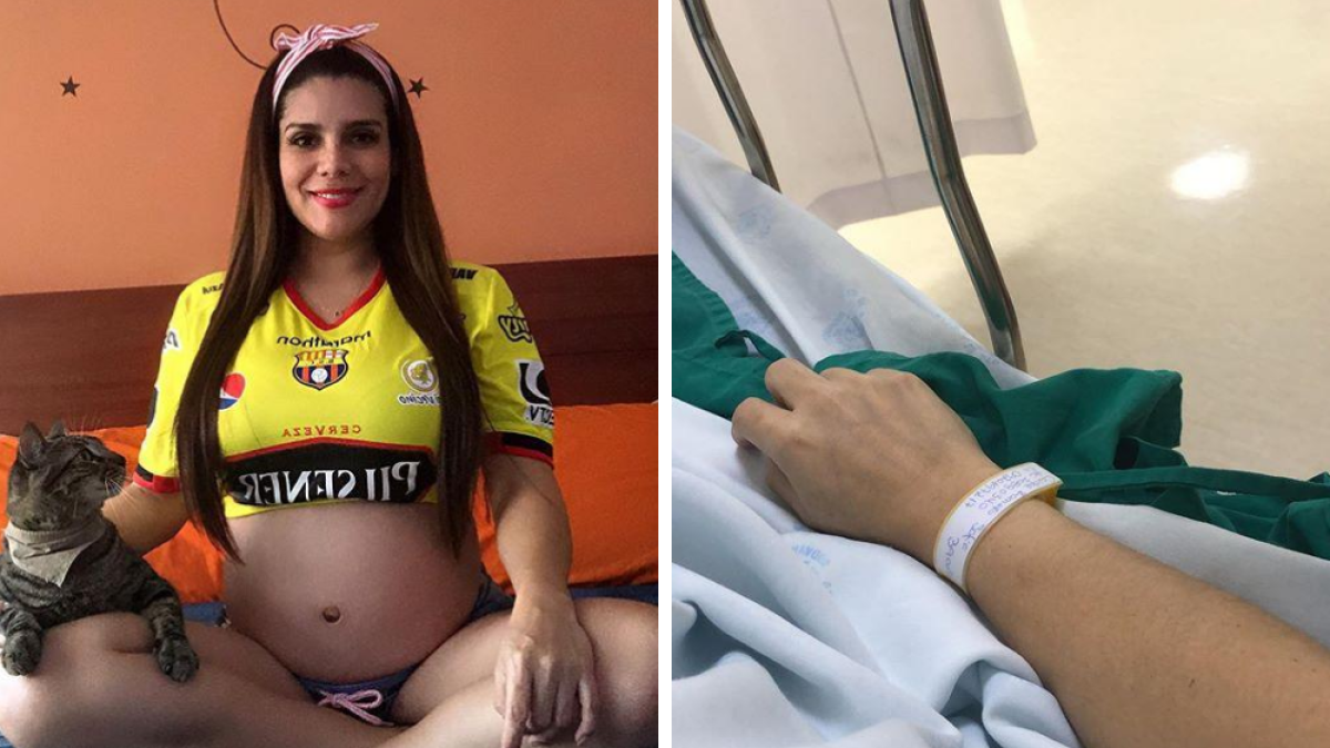 Imagen que compartió a su ingreso al hospital.