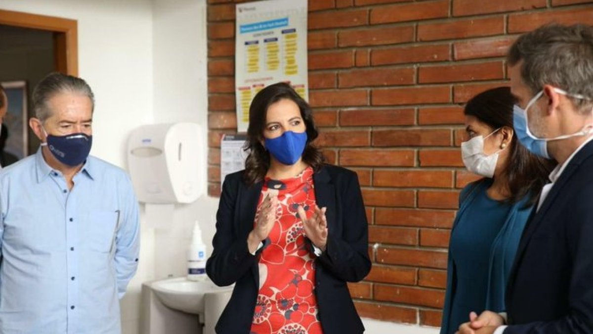 La ministra de Gobierno en un reciente evento en Guayaquil.