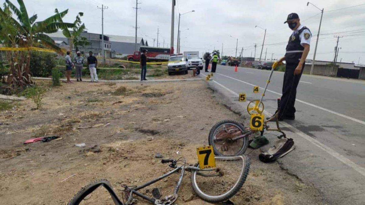 Hecho. El siniestro ocurrió en un tramo de la vía Durán-Yaguachi.