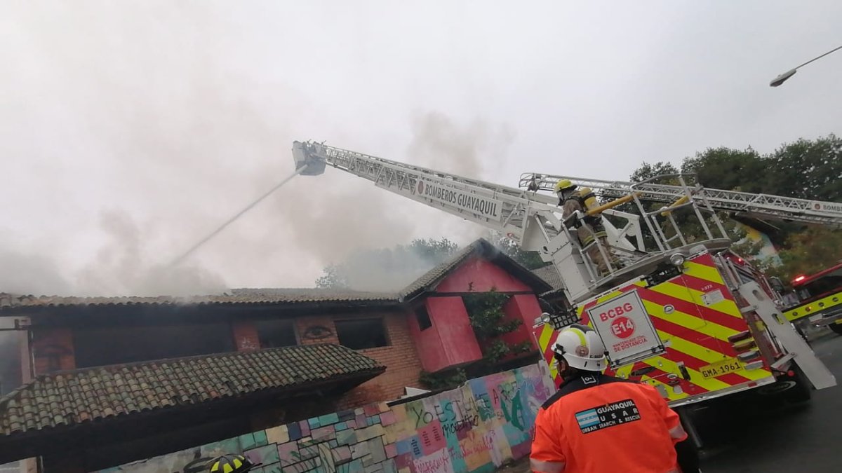 El incendio se registró este domingo 30 de agosto.