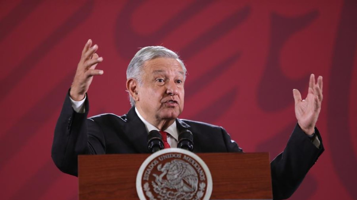 El presidente de México, Andrés Manuel López Obrador, en una de sus habituales conferencias matutinas.
