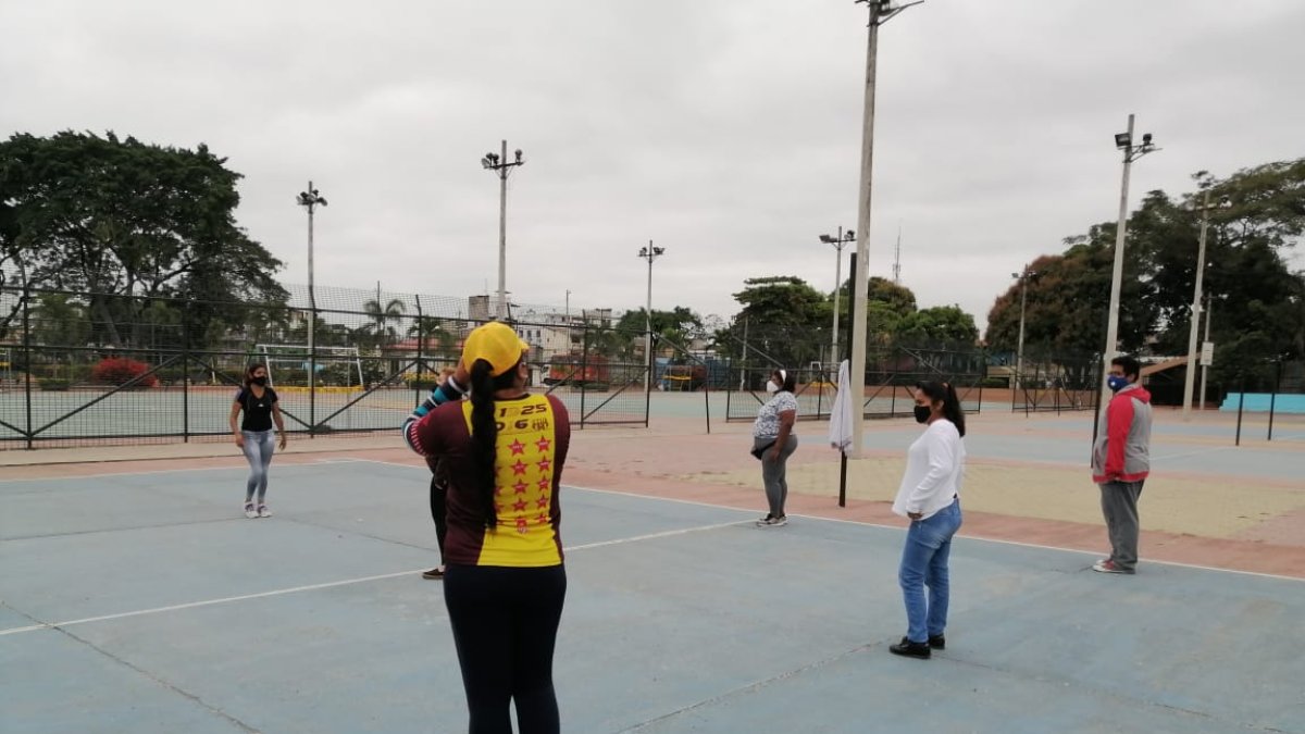 Acción. El parque de Puerto Liza es uno de los que, desde hoy, están abiertos al público.