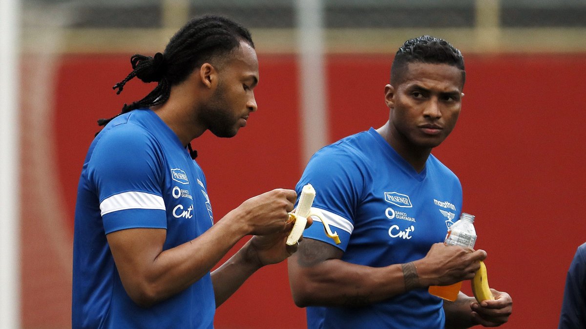 Antonio Valencia (d) jugaría en el Yeni Malatyaspor, donde la anterior temporada jugó Arturo Mina.