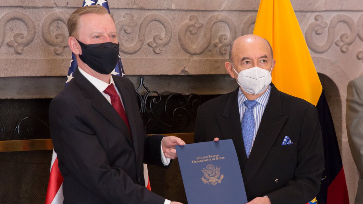 El canciller Luis Gallegos resaltó que las relaciones y la cooperación entre Quito y Washington se encuentran