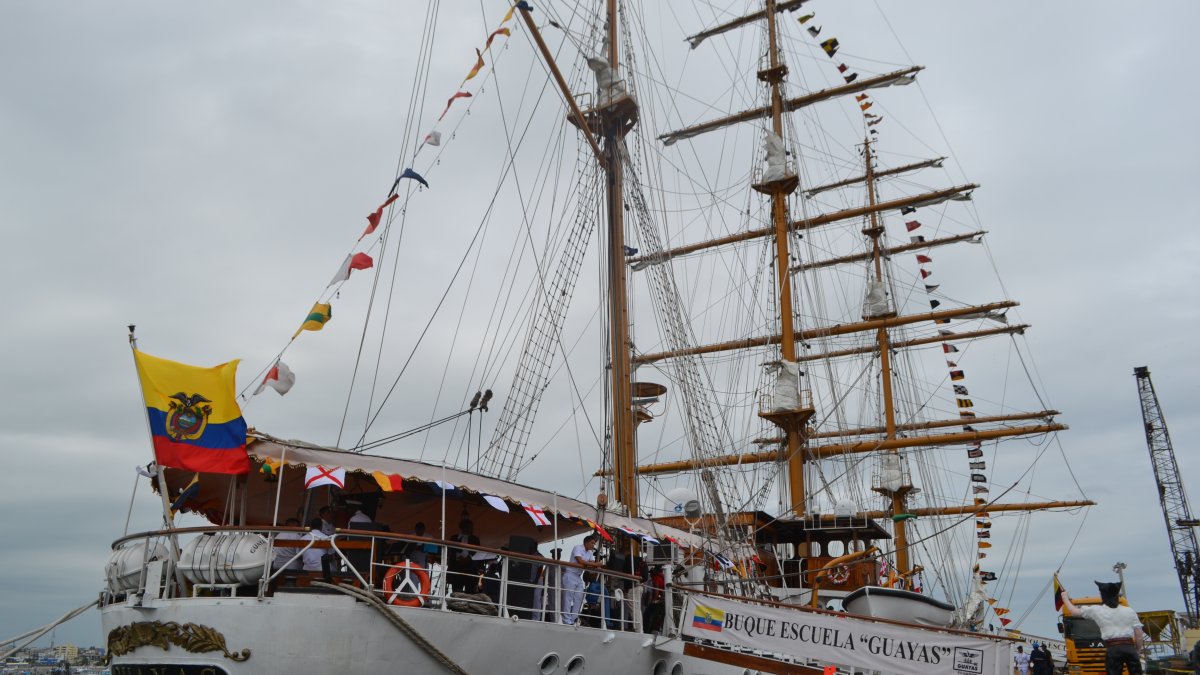 El Buque Escuela Guayas es el ‘Embajador Itinerante del Ecuador por los mares del mundo’.
