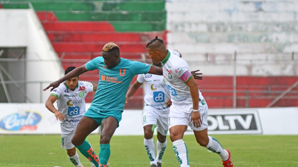 Christian Martínez Borja anotó el gol de la igualdad para el cuadro quiteño en el Reales Tamarindos