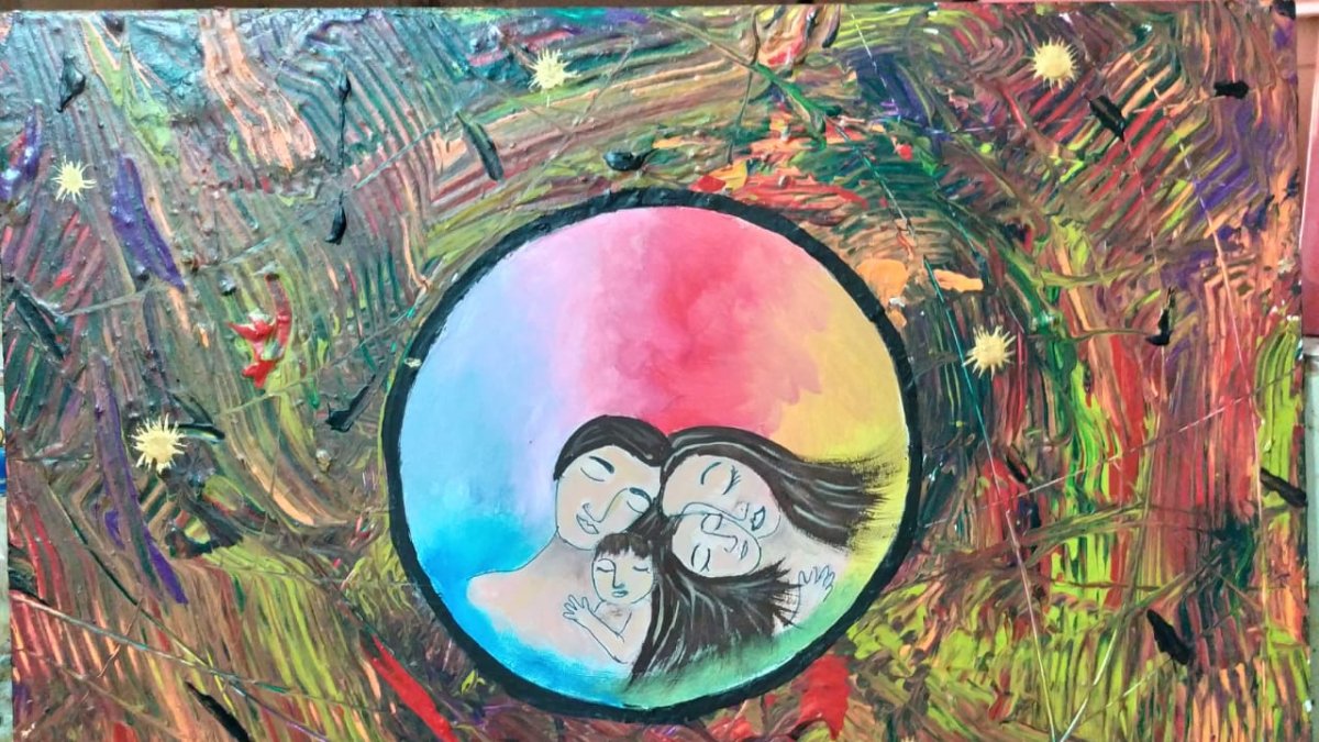 ‘El ying y el yang del virus’ formó parte de esta exposición.