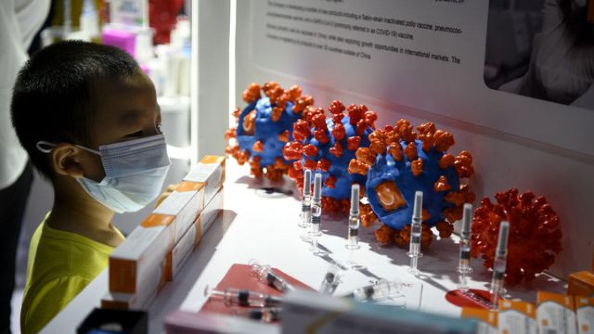 La vacuna candidata de Sinovac Biotech LTD's fue expuesta en el China International Fair for Trade in Services (CIFTIS).