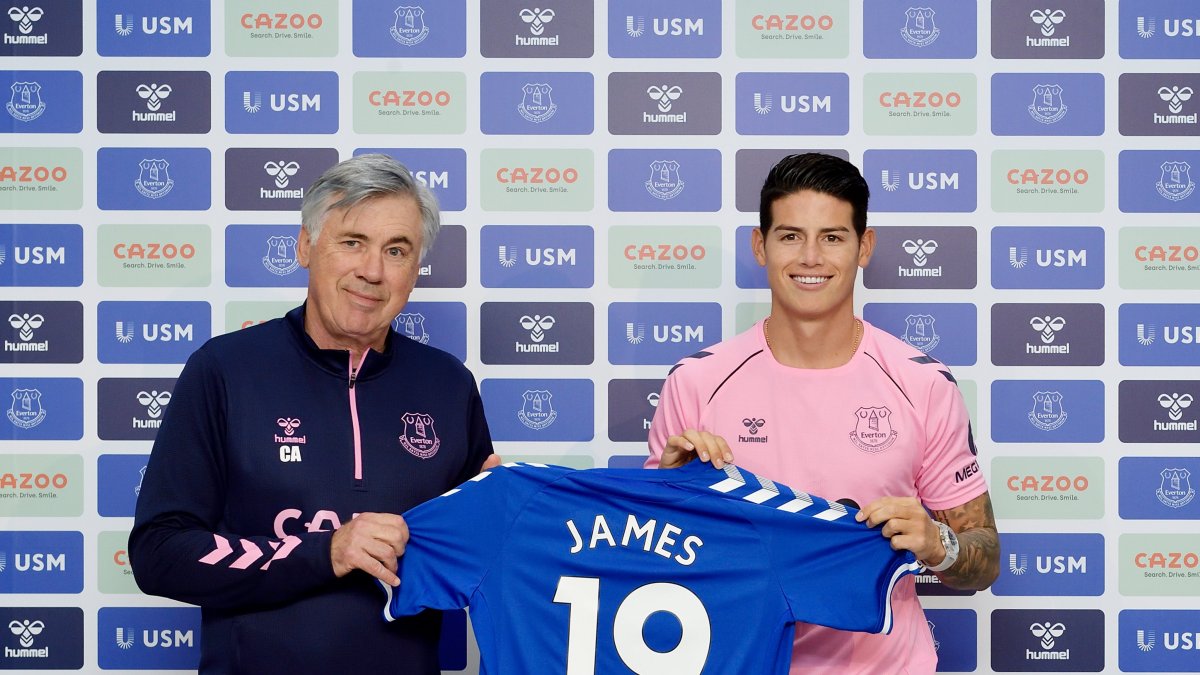 Tanto James como Ancelotti se mostraron emocionados por el nuevo reto. Ambos trabajaron ya en el Real Madrid y en el Bayern Múnich; ahora el Everton.