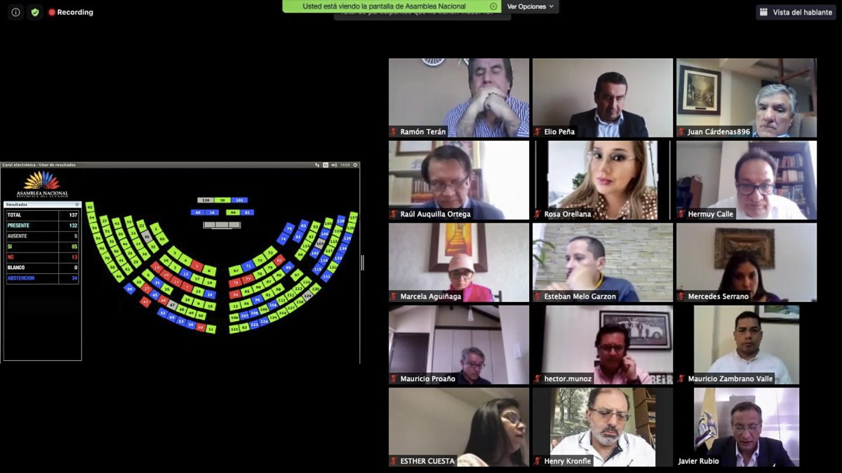 La Asamblea Nacional reinstaló la sesión suspendida ayer. No todos los puntos del orden del día fueron evacuados.