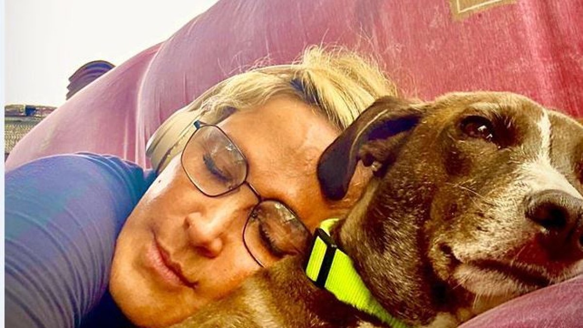 La alcaldesa tiene en su hogar a varios perros rescatados.