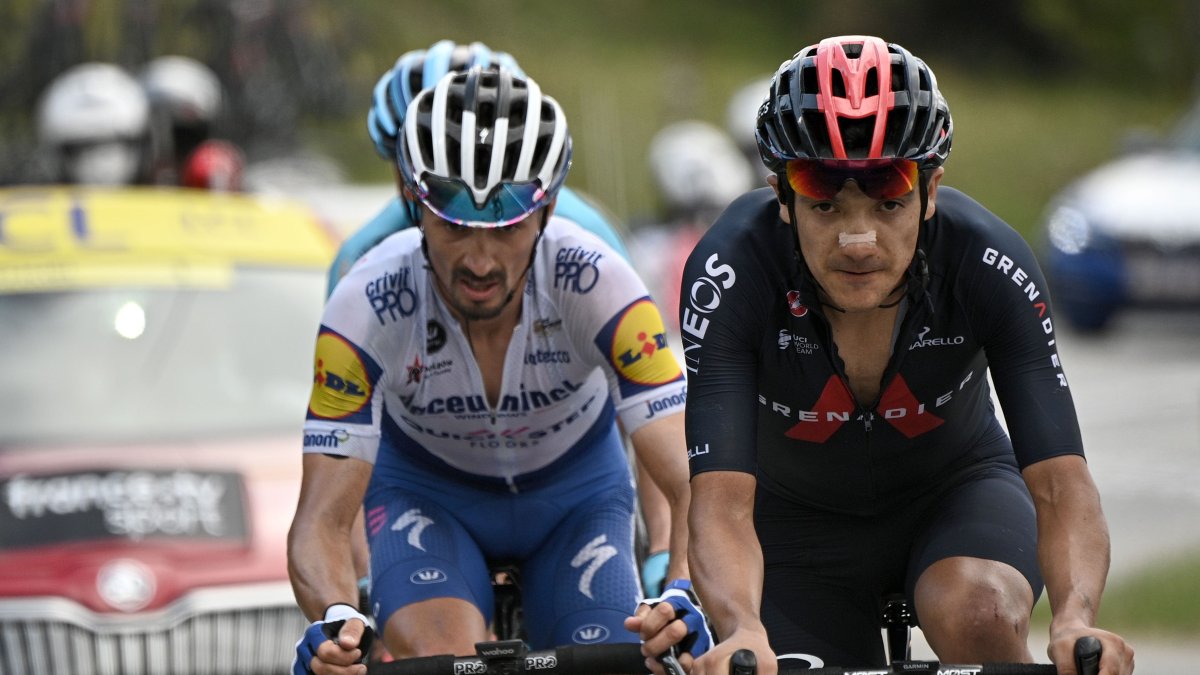 Richard Carapaz fue protagonista en la etapa reina del Tour de Francia.