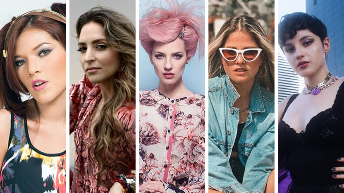 Norka, Mirella Cesa, Gabriela Villalba, Nikki Mackliff y Neoma