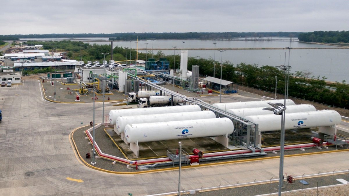 La planta de gas registra hundimientos en el terrero donde se levanta la estación..