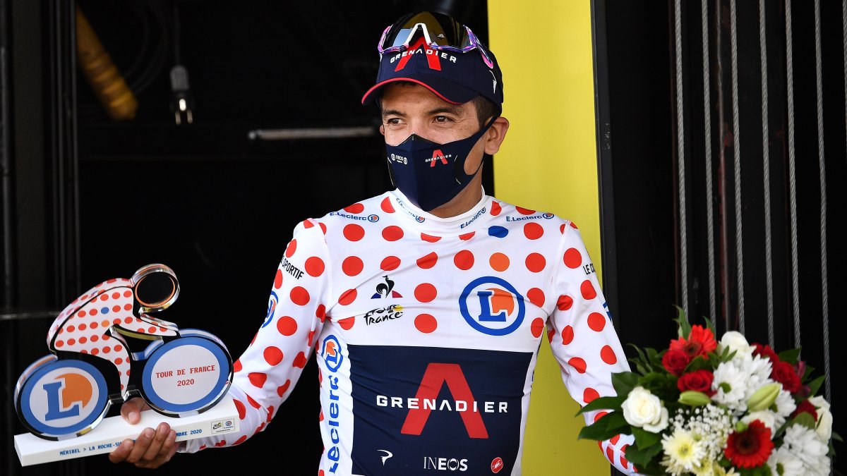 Por tercer día consecutivo Richard Carapaz protagonizó una fuga tempranera en el Tour. Pudo ganar la etapa 18, pero se conformó con el primer lugar de la montaña.