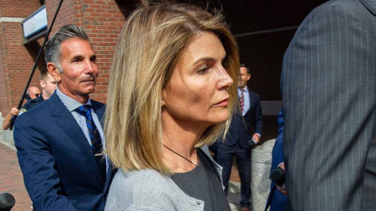 La actriz, en una foto de archivo, mientras era acusada por la Fiscalía de Estados Unidos.