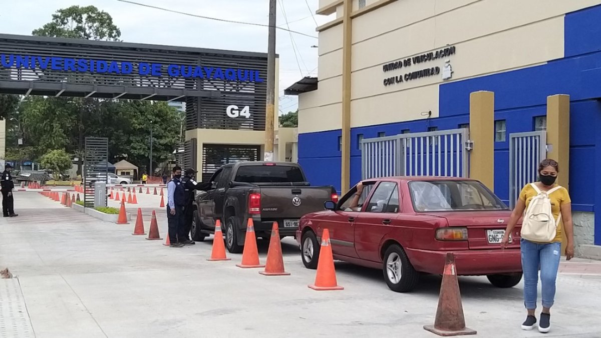 En la Universidad de Guayaquil las actividades administrativas se desarrollan con el aforo permitido. Las académicas se realizan de manera online.