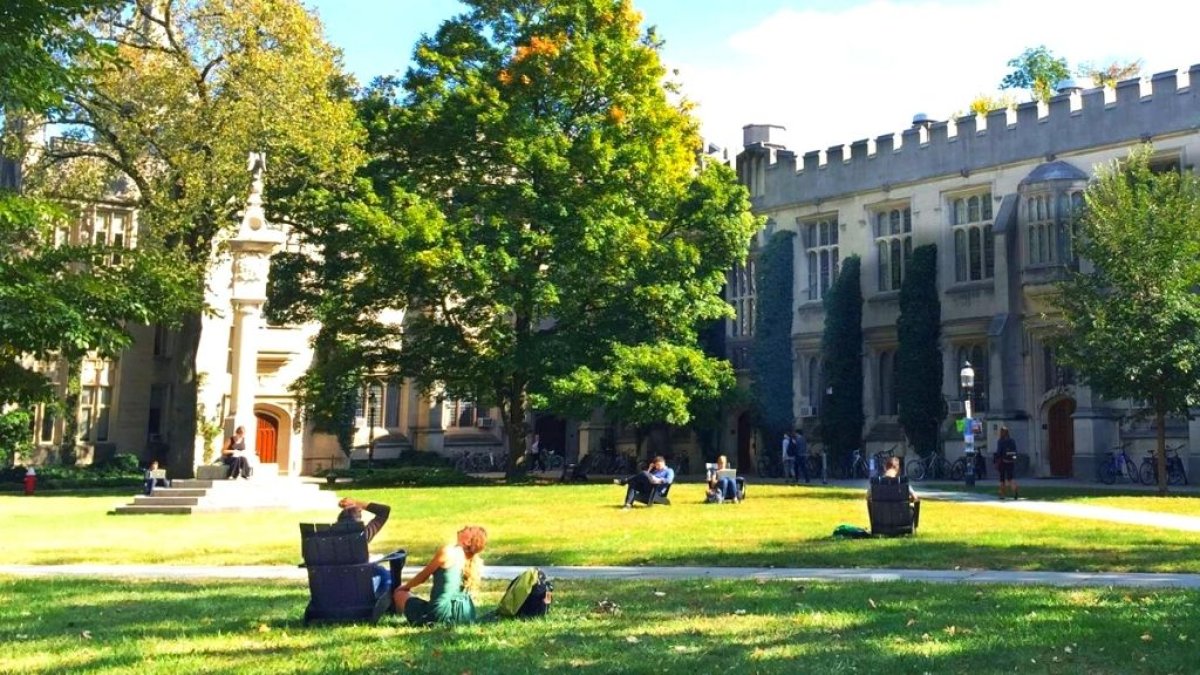 Una imagen del campus de la Universidad de Princeton.