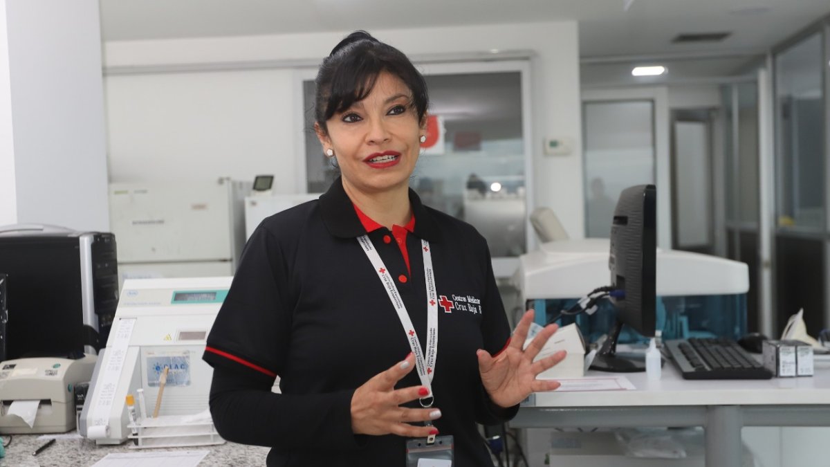 Marcela Cevallos es la gerente de los Centros Médicos de la Cruz Roja Ecuatoriana.