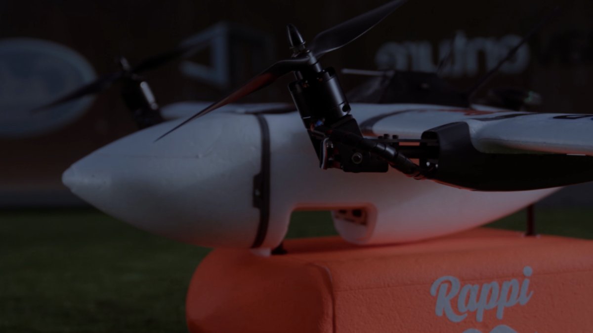 Uno de los drones con los que la firma hace pruebas en el país.