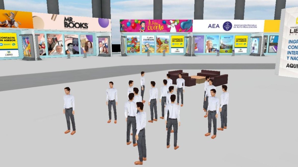 Así se ve la plataforma, una vez que el usuario se registra y se le asigna un avatar.